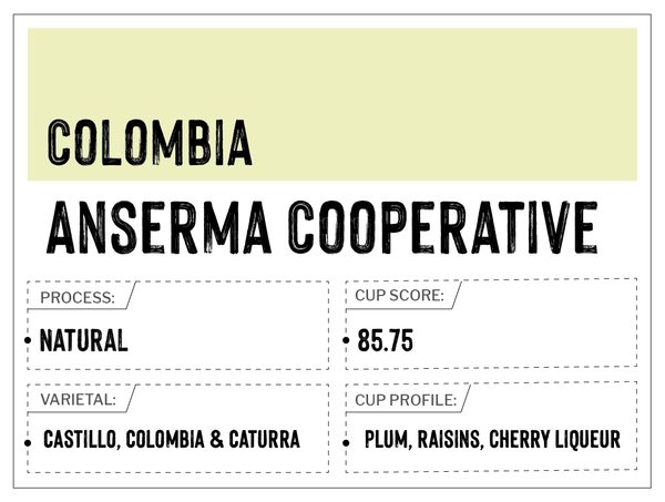 Anserma Coop, Chapata, Colombia | Natural