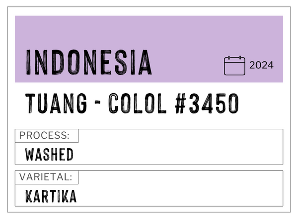 Tuang Coffee Colol #3450, Indonesia | Washed