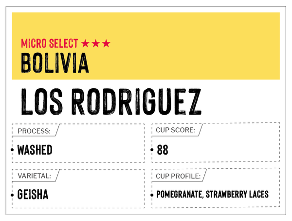 Los Rodriguez, Caranavi - Bolivia | Washed, Geisha | MUK-7293